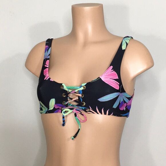 New. PILYQ multicolored palm leaf bikini. - Picture 9 of 13